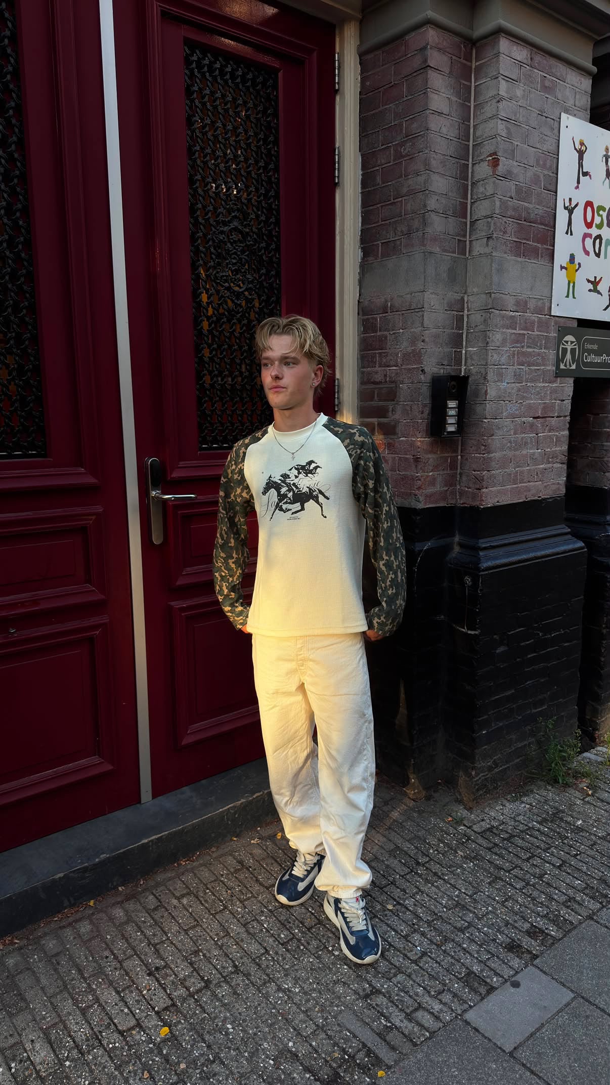 Knitted camo longsleeve